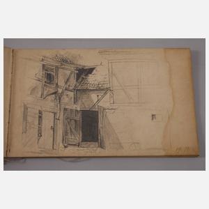 Konvolut Porzellanentwurfszeichnungen