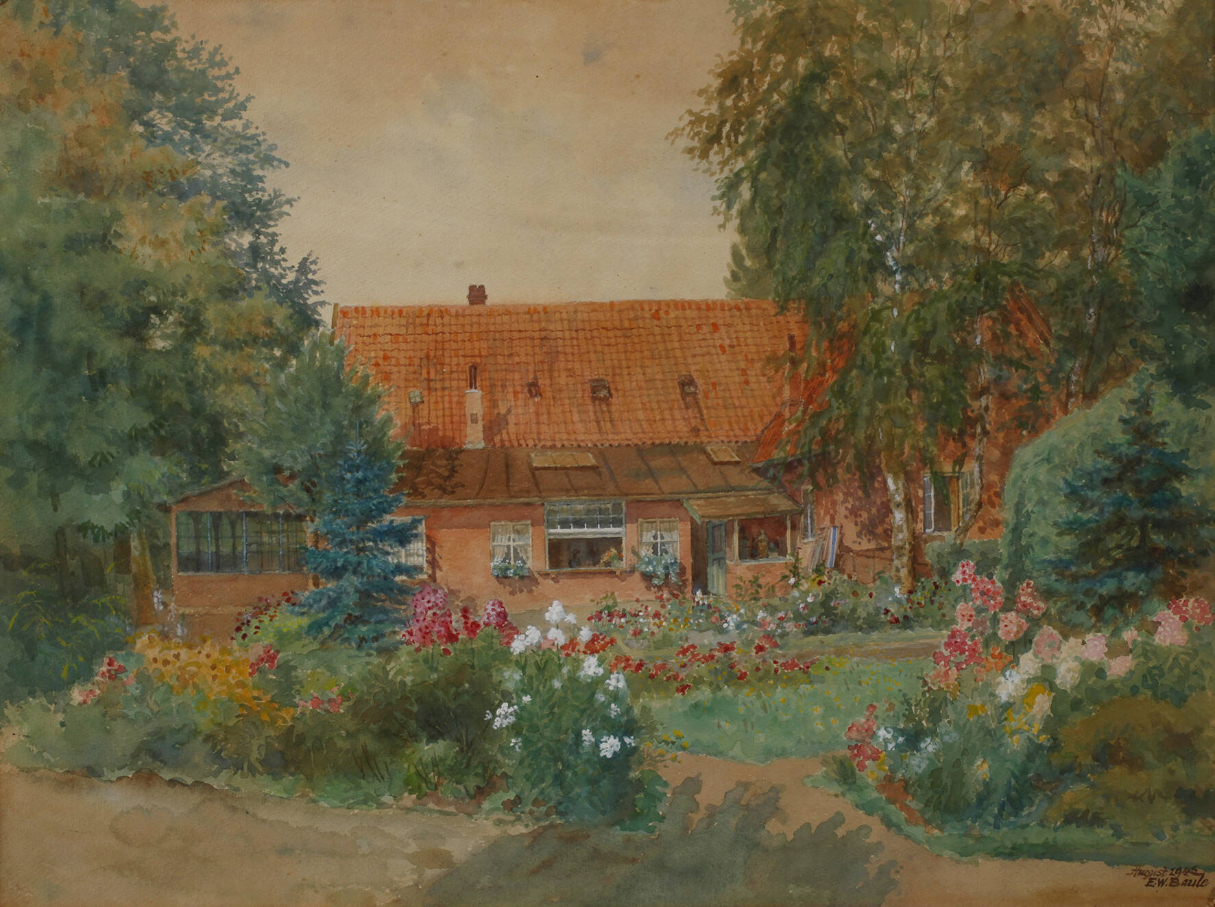 Emil Werner Baule, Sommerlicher Garten