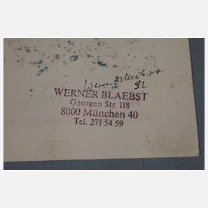 Werner Blaebst, Unterwasserwelt