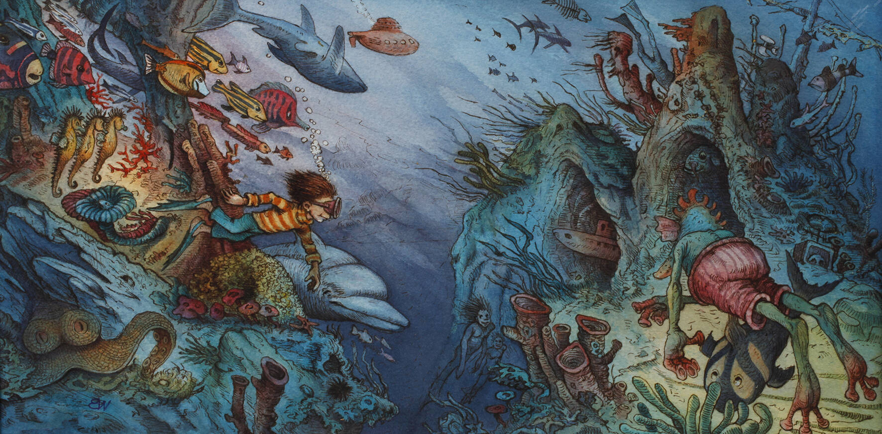 Werner Blaebst, Unterwasserwelt