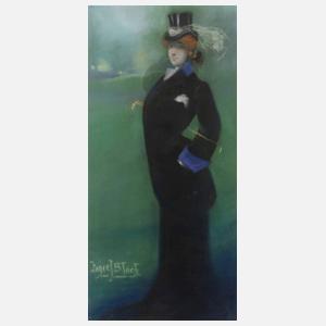 Marie J. Bloch, Dame im Reitkleid