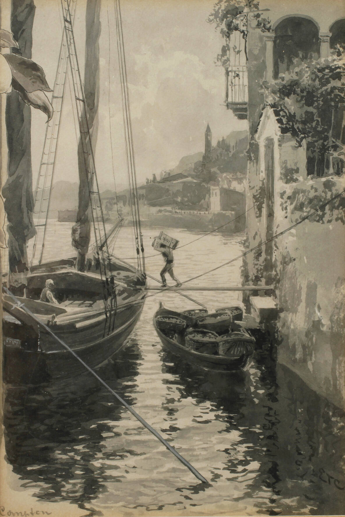 Edward Theodore Compton, Am Gardasee