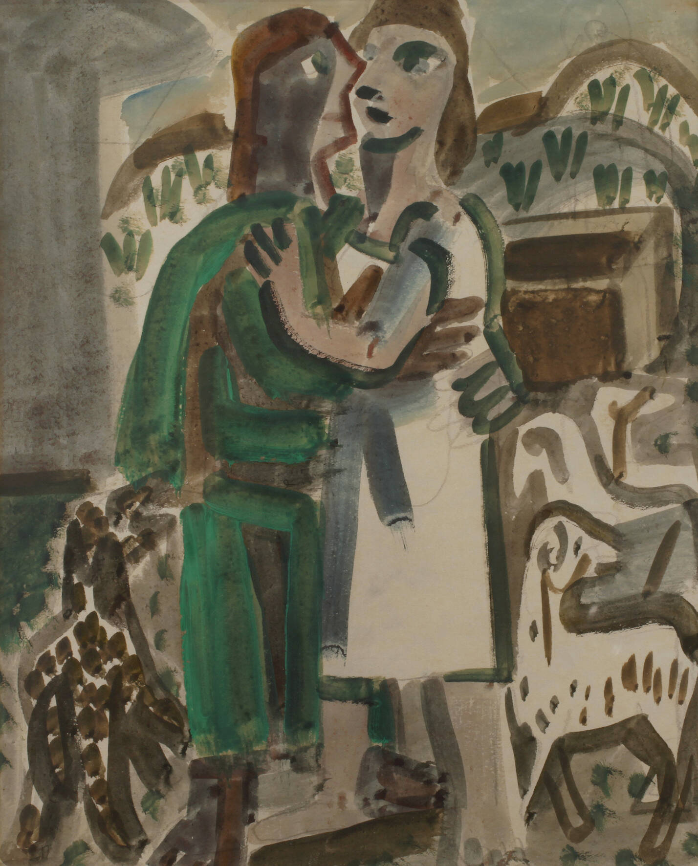 Edvard Frank, attr., "Biblische Szene"