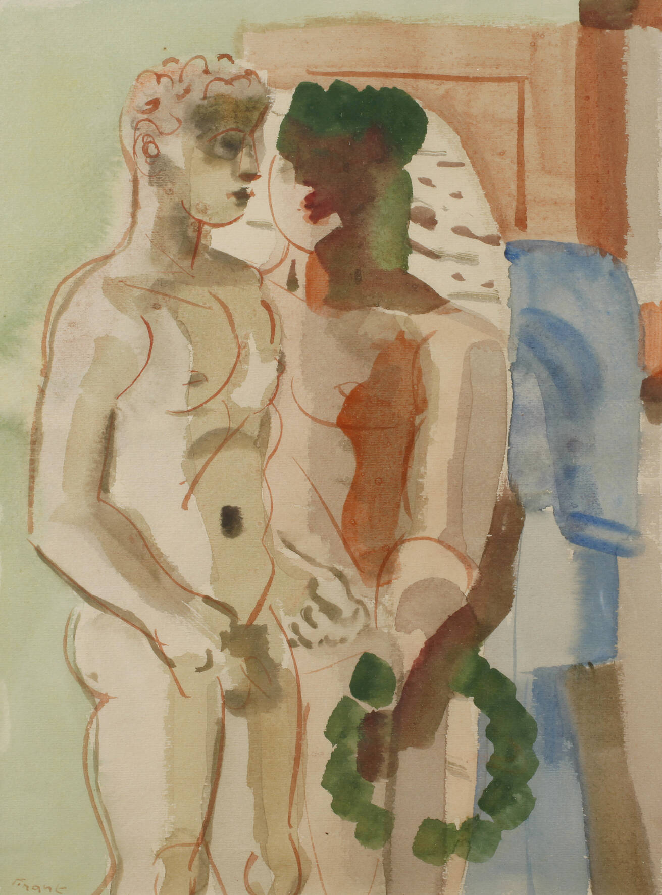 Edvard Frank, Zwei Akte