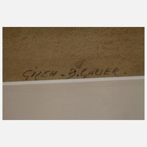 Bernhard Gauer, Pyramide von Gizeh mit Sphinx