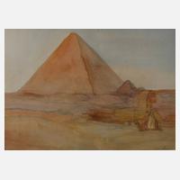 Bernhard Gauer, Pyramide von Gizeh mit Sphinx111
