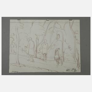 Eugen Haller, Konvolut Zeichnungen