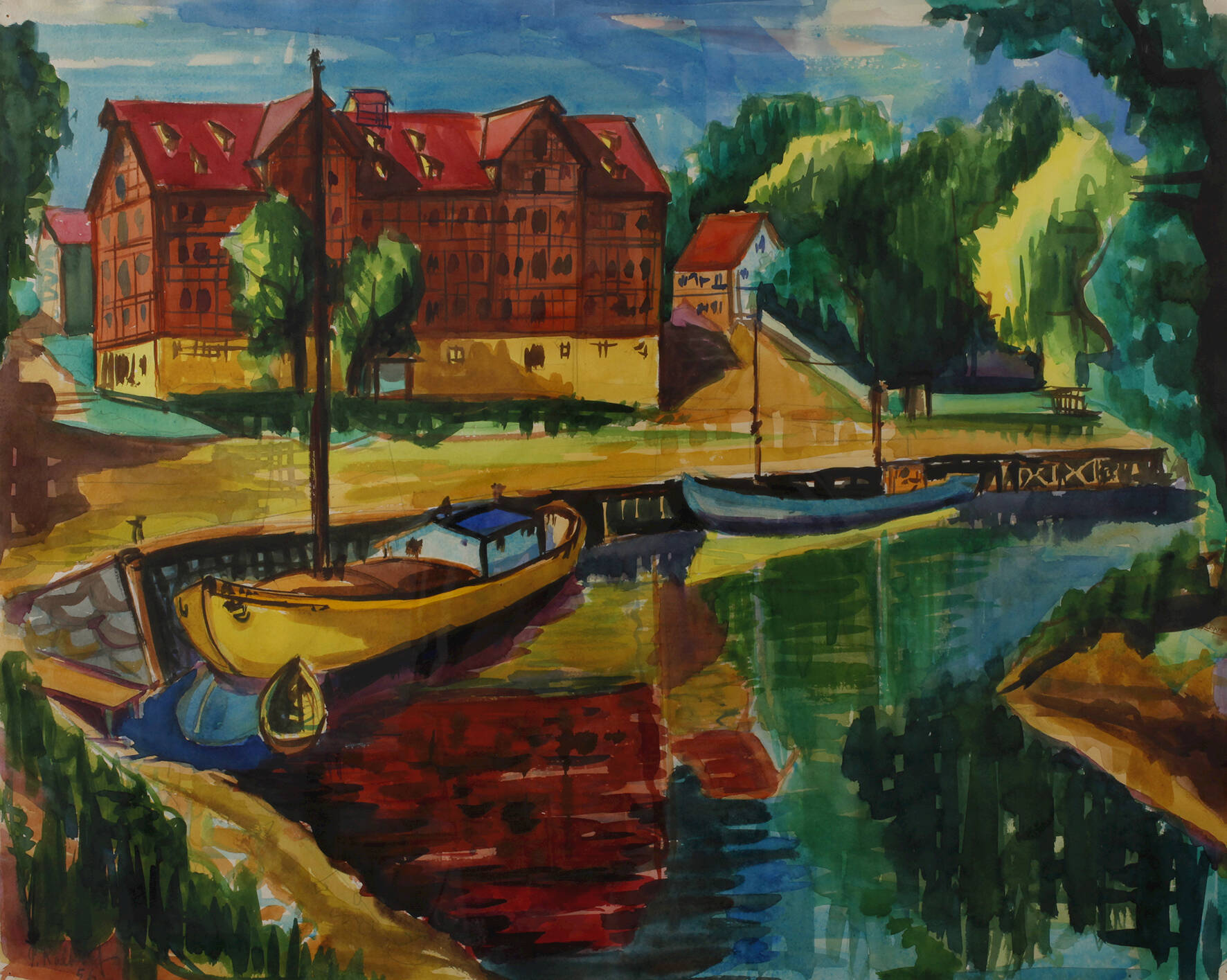 Prof. Peter Kalkhof, attr., Haus am Kanal