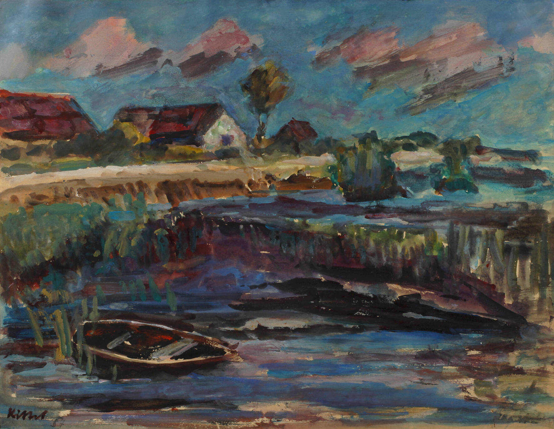 Kittel, "Riepe bei Emden im Schlick"