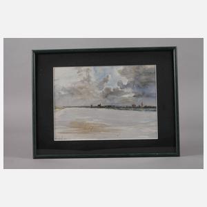 Robert Lauth, attr., Stadt am Horizont