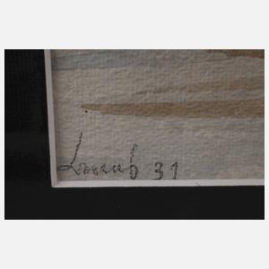 Robert Lauth, attr., Stadt am Horizont