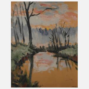 Max von Mertens, "Am Annateich vor Hannover"