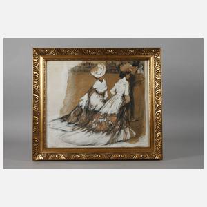 Prof. Adolf Münzer, Damen beim Rennen