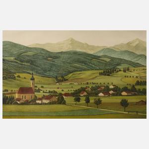 Max Radler, Bayerische Voralpenlandschaft