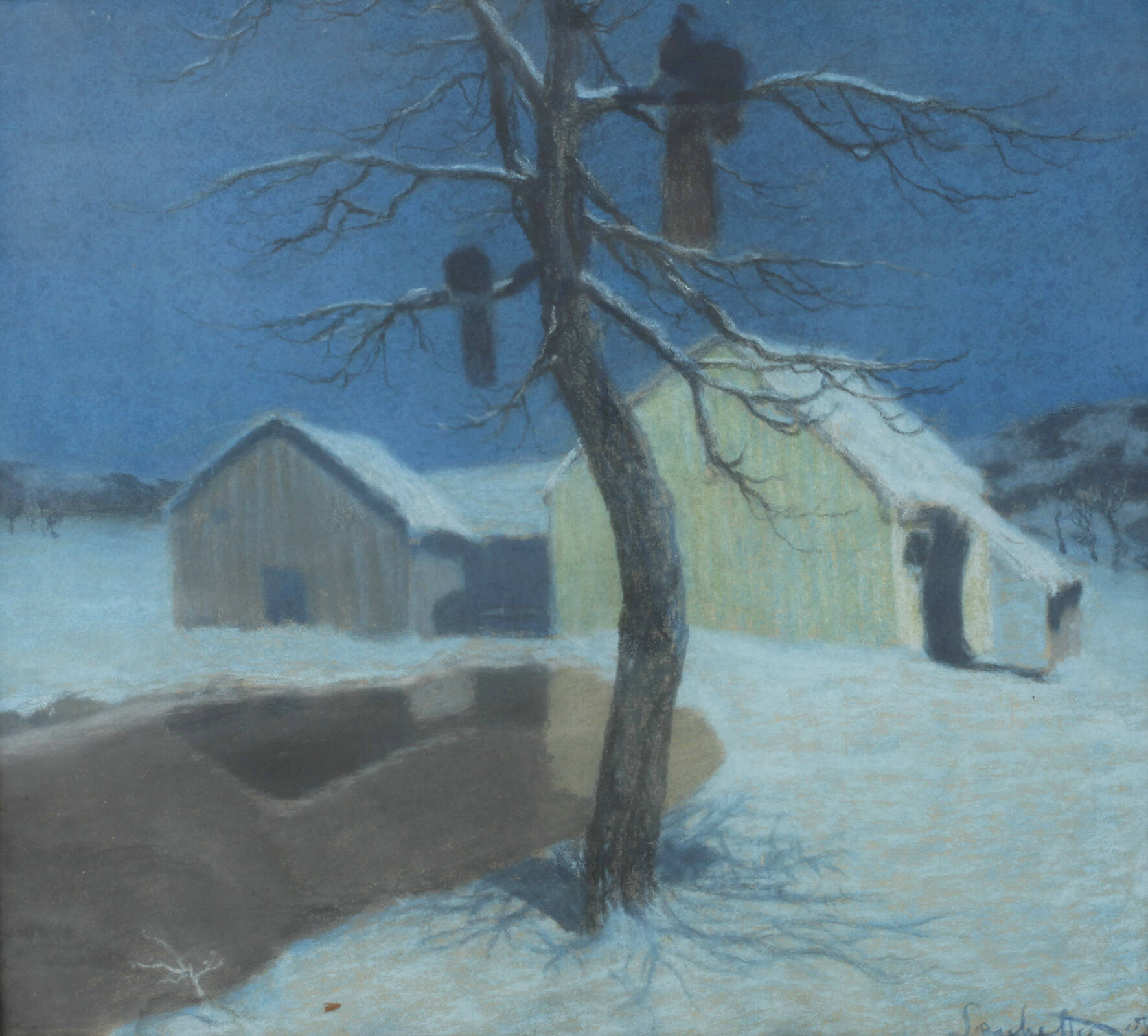 Attilio Sacchetto, Winterabend