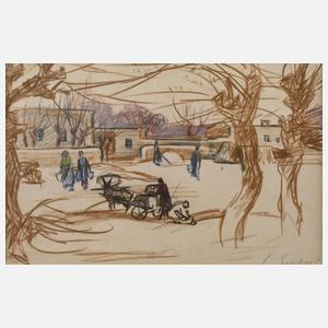 Leonid Romanovitch Sologub, Winter am See