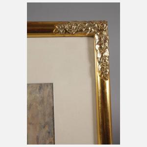 Paul Toullier, attr., Frauen in dörflicher Gasse