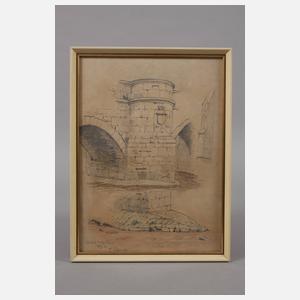 Prof. Paul Tübbecke, Die Werrabrücke in Creuzburg