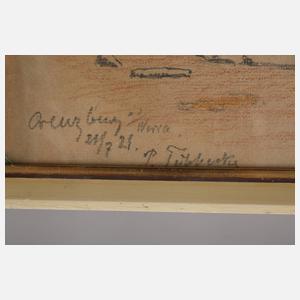 Prof. Paul Tübbecke, Die Werrabrücke in Creuzburg