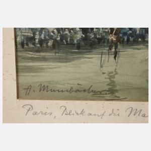 Alfred Mumbächer, "Paris, Blick auf die Madeleine"