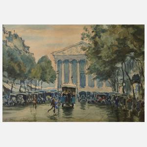 Alfred Mumbächer, "Paris, Blick auf die Madeleine"