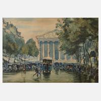 Alfred Mumbächer, "Paris, Blick auf die Madeleine"111