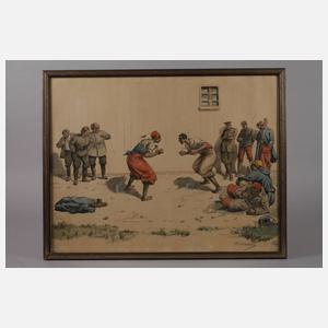 R. Lehmann, Boxkampf im Gefangenenlager