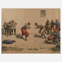 R. Lehmann, Boxkampf im Gefangenenlager111