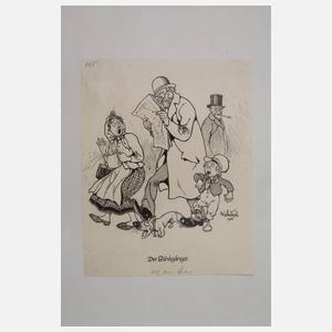 Konvolut Illustrationszeichnungen