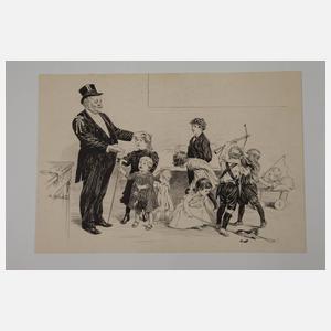 Konvolut Illustrationszeichnungen