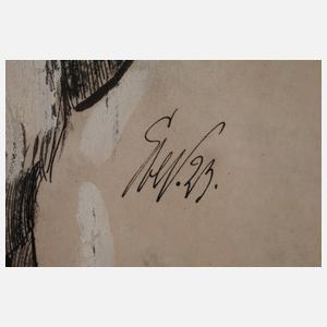 Paar Illustrationszeichnungen