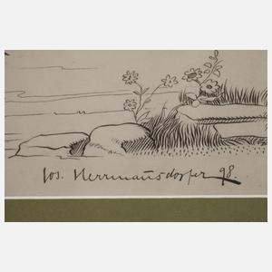 Prof. Joseph Herrmannsdorfer, Fliegender Händler