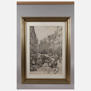 Emil Reinicke, Durchgehende Pferde