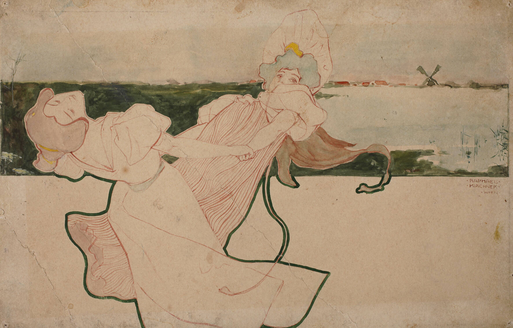 Raphael Kirchner, Tanzende Frauen