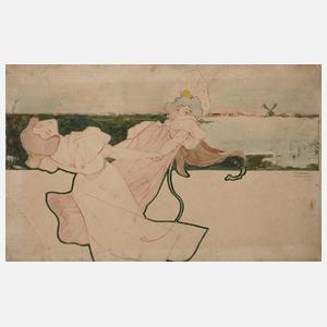 Raphael Kirchner, Tanzende Frauen