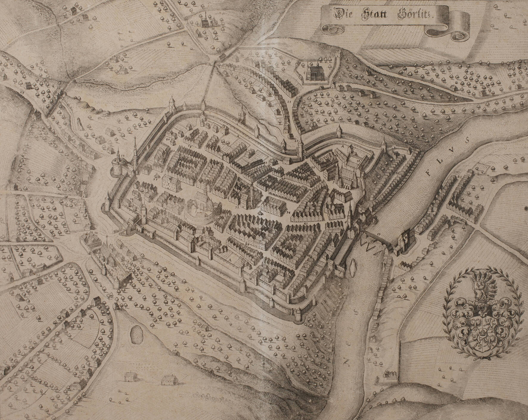 Matthäus Merian d. Ä., Ansicht von Görlitz