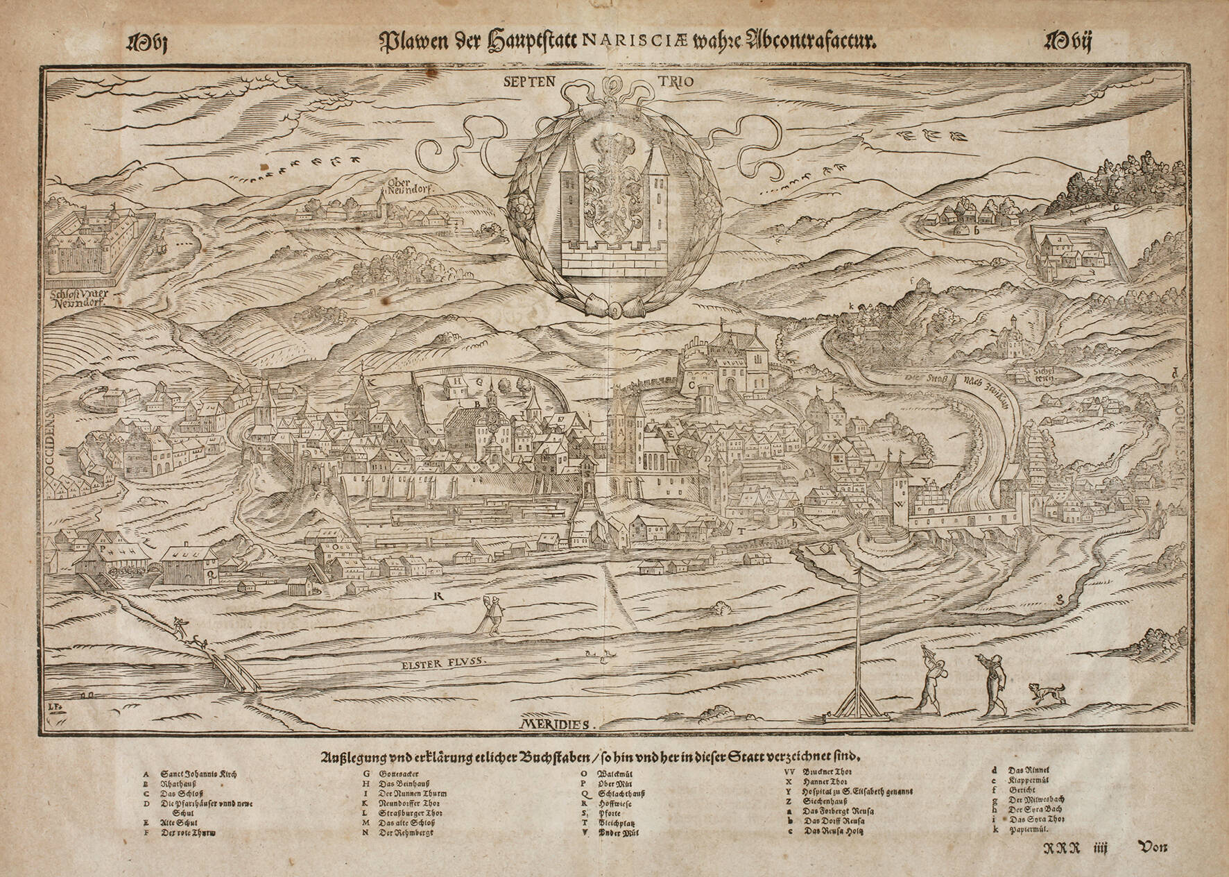 Sebastian Münster, Ansicht von Plauen