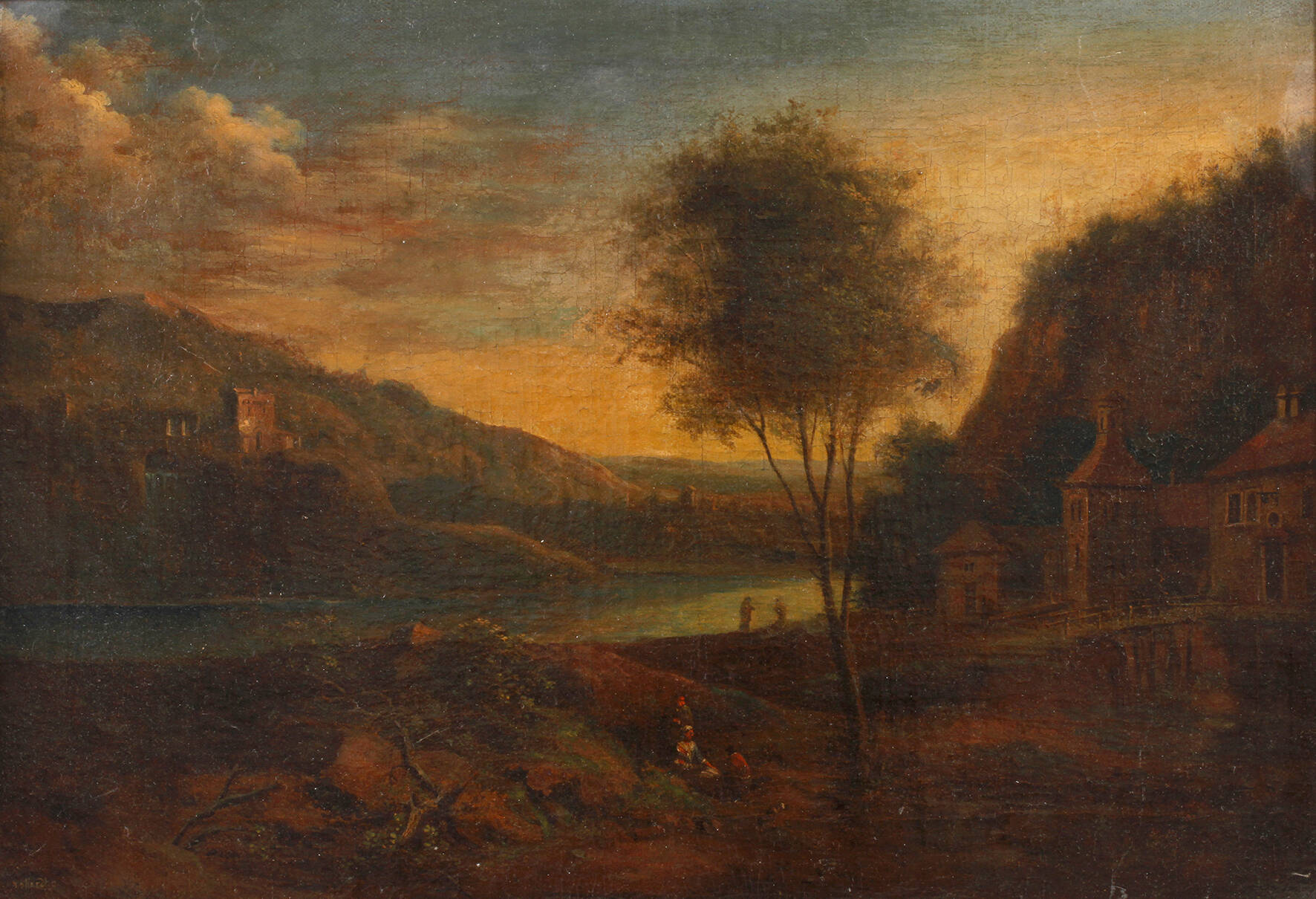 Johann Christian Vollerdt, Bergige Flusslandschaft
