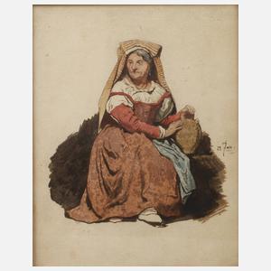 Prof. Heinrich Woldemar Rau, attr., Sizilianerin