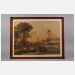 Johann Gottlob Samuel Stamm, attr., Am Fluss