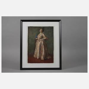 Richard Burghardt-Untermhaus, Dame mit Stock