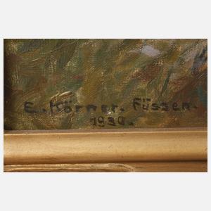 Edmund Körner, Ansicht Füssen