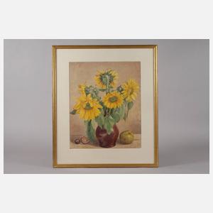Erich Lindenau, Sonnenblumenstillleben