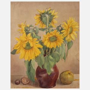 Erich Lindenau, Sonnenblumenstillleben