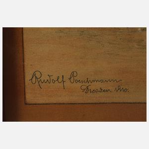 Rudolf Poeschmann, Altmarkt von Plauen im Winter