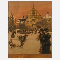 Rudolf Poeschmann, Altmarkt von Plauen im Winter111