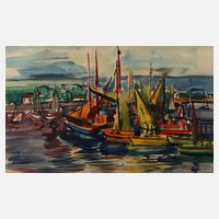 Richard Pusch, Segelboote auf der Elbe111