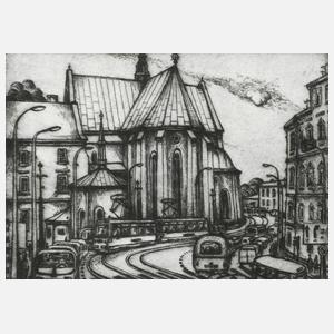 Lothar Rentsch, "In der Altstadt von Krakow"