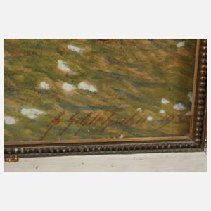 Albin Schlehahn, "Frühling am Dorfrand"