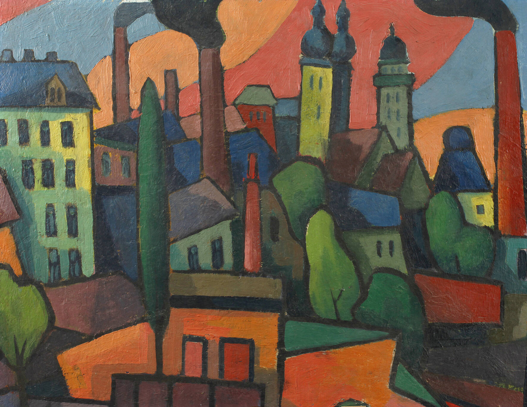 Gerhard Schöpplein, Expressive Plauenansicht